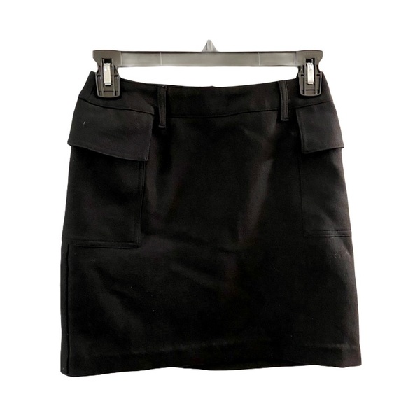 Sisley Dresses & Skirts - Sisley Italian Black Square Pocket Mini Skirt Size 38, Size 2